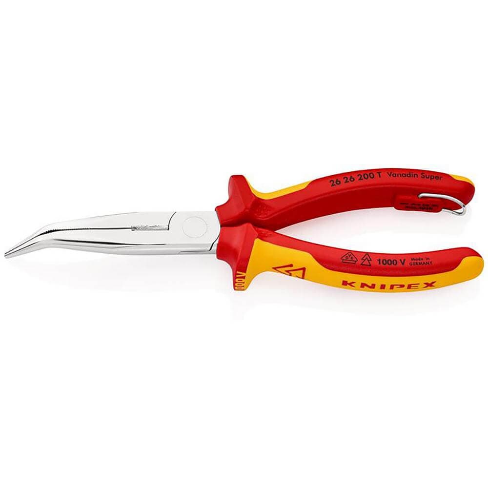 Knipex 26 26 200 T Bk Snipe Nose Side Cutting Pliers 200Mm Pk 1 25246