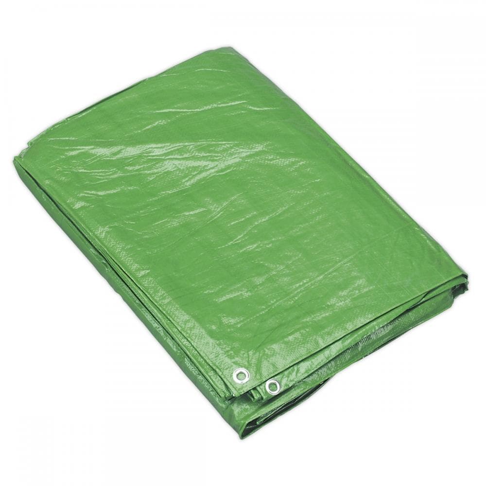 Sealey TARP810G Tarpaulin 2.44 X 3.05M Green
