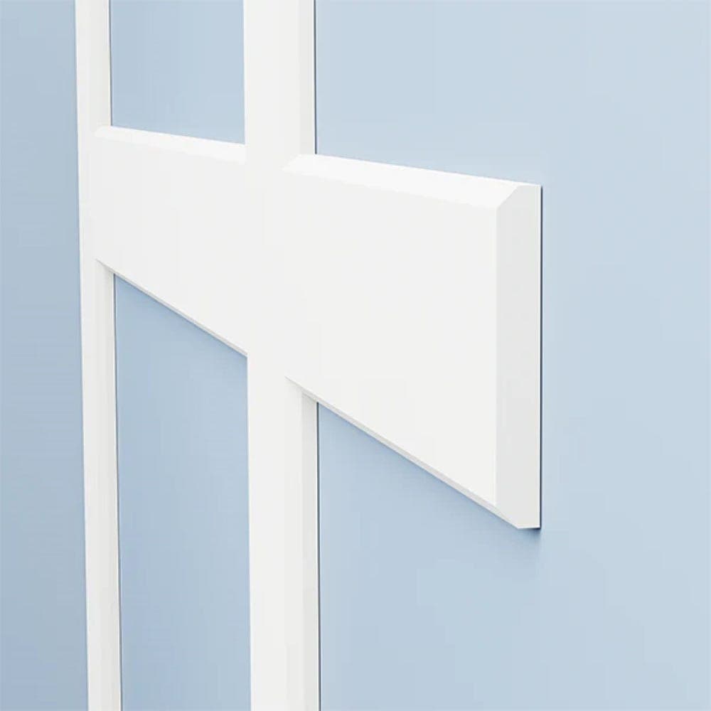 Edge Shaker MDF Wall Panels White Primed 3050mm x 120mm x 25mm