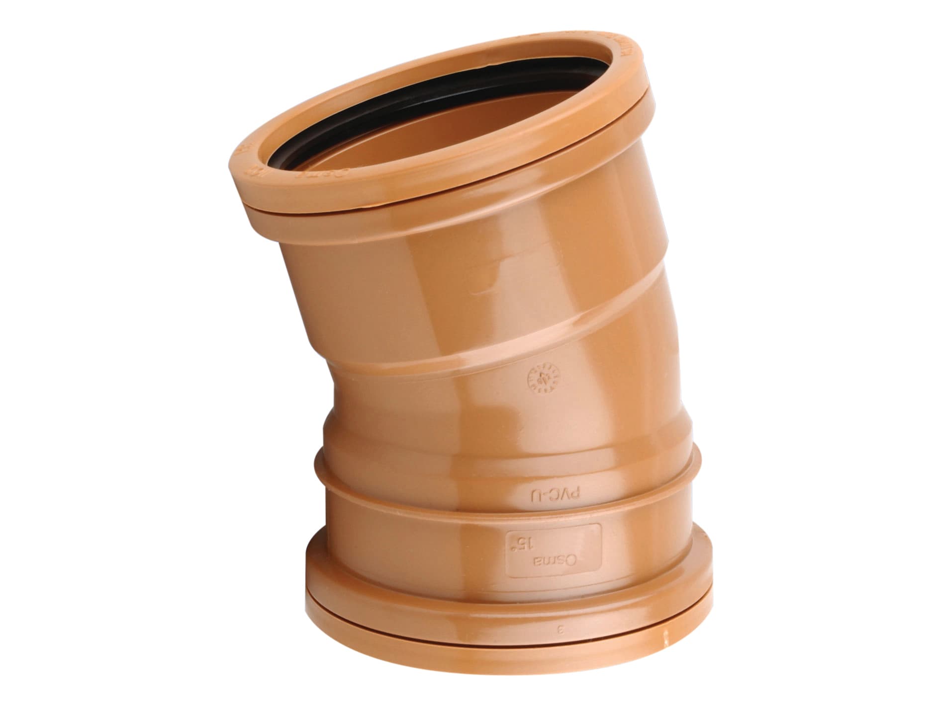 OsmaDrain Double Socket Short Radius Bend 15 degree 160mm 6D567