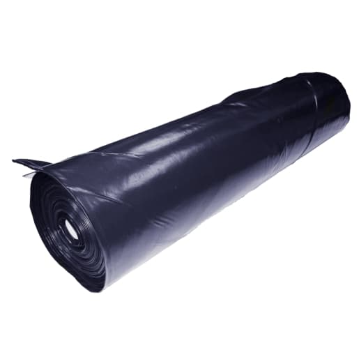 NDC POLIPAK LIMITED Black Polyethylene Damp Proof Membrane - 250mu, Size: 4x25m