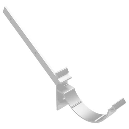 Aluminium Beaded Half Round Gutter Side Rafter Bracket - 125mm PPC Finish