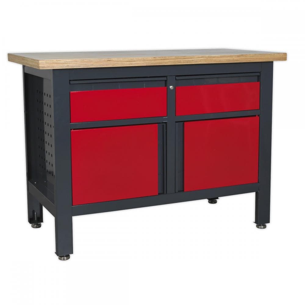 Sealey AP1372A Workstation With 2 Drawers & 2 Cupboards