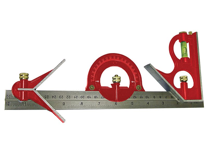 Faithfull 716G16 Combination Square Set 300Mm (12In)