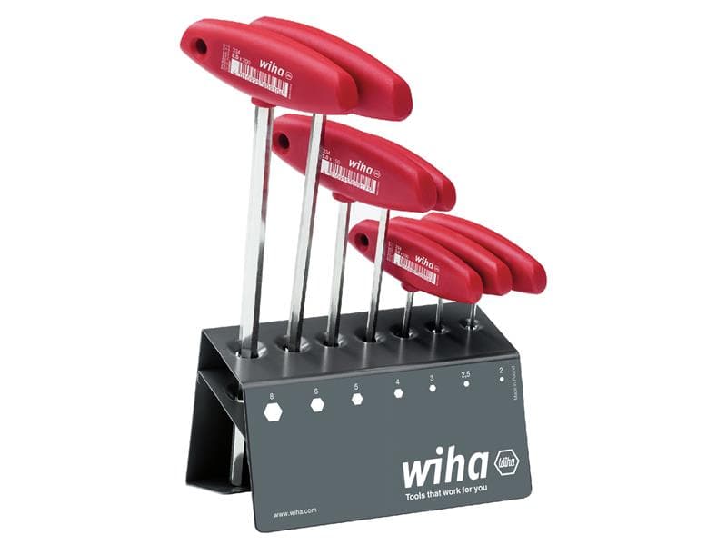 Wiha 00953 L-Key With T-Handle Set 8 Piece