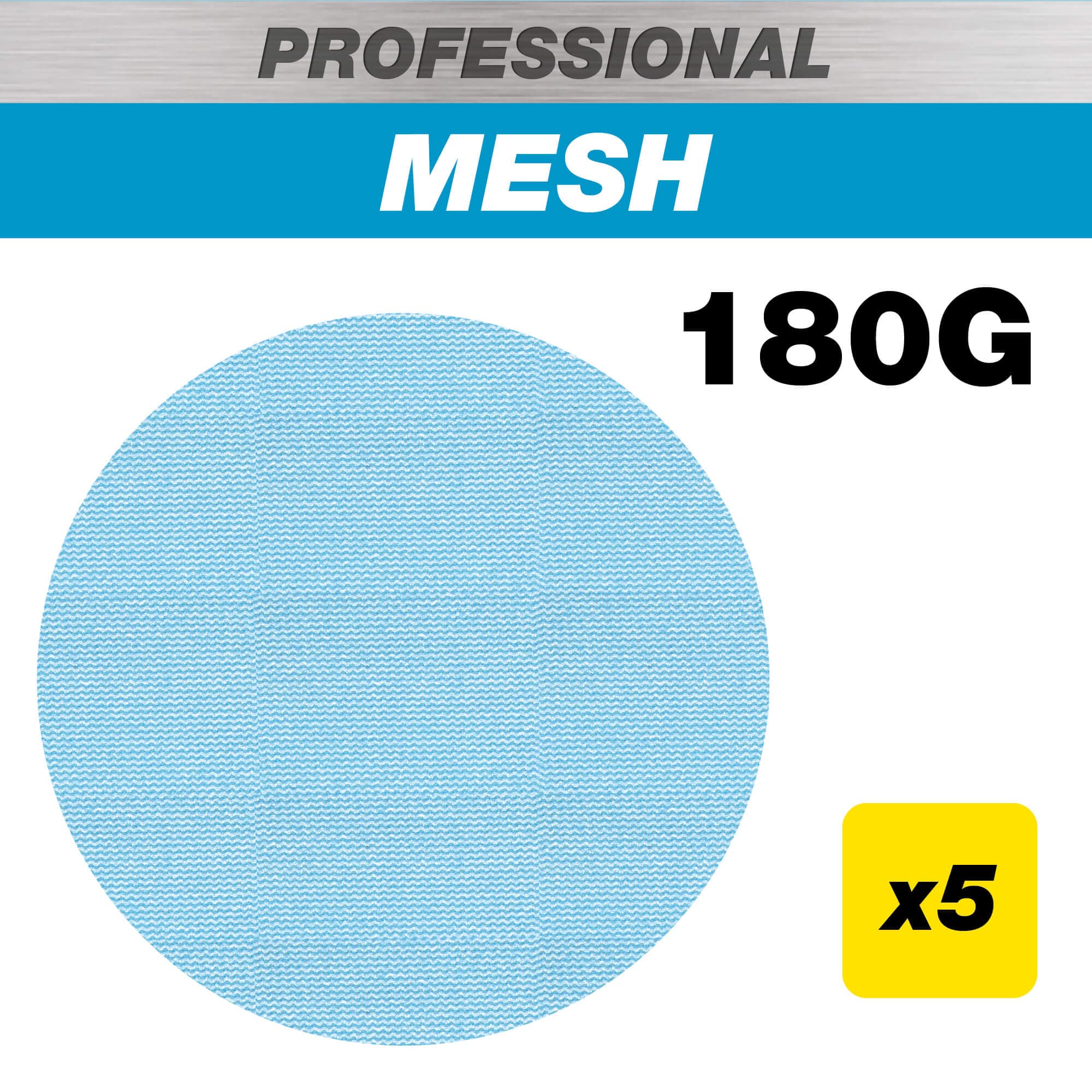Trend 150Mm 180G Pro Mesh Random Orbital Sanding Disc 5 Pack AB/150/180P
