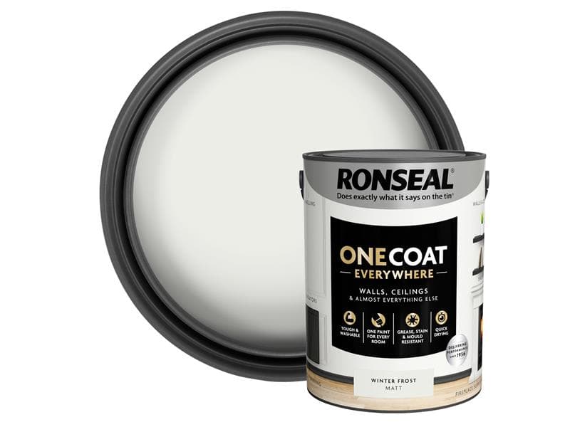 Ronseal One Coat Everywhere Interior Winter Frost Matt 5 Litre KCB.7015103.22104.81