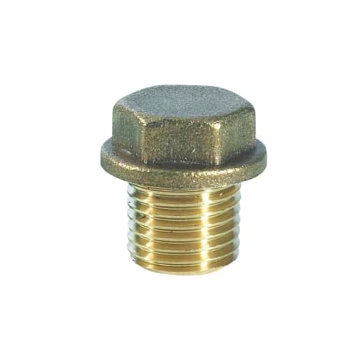 Compression Brass Flanged Plug 19mm