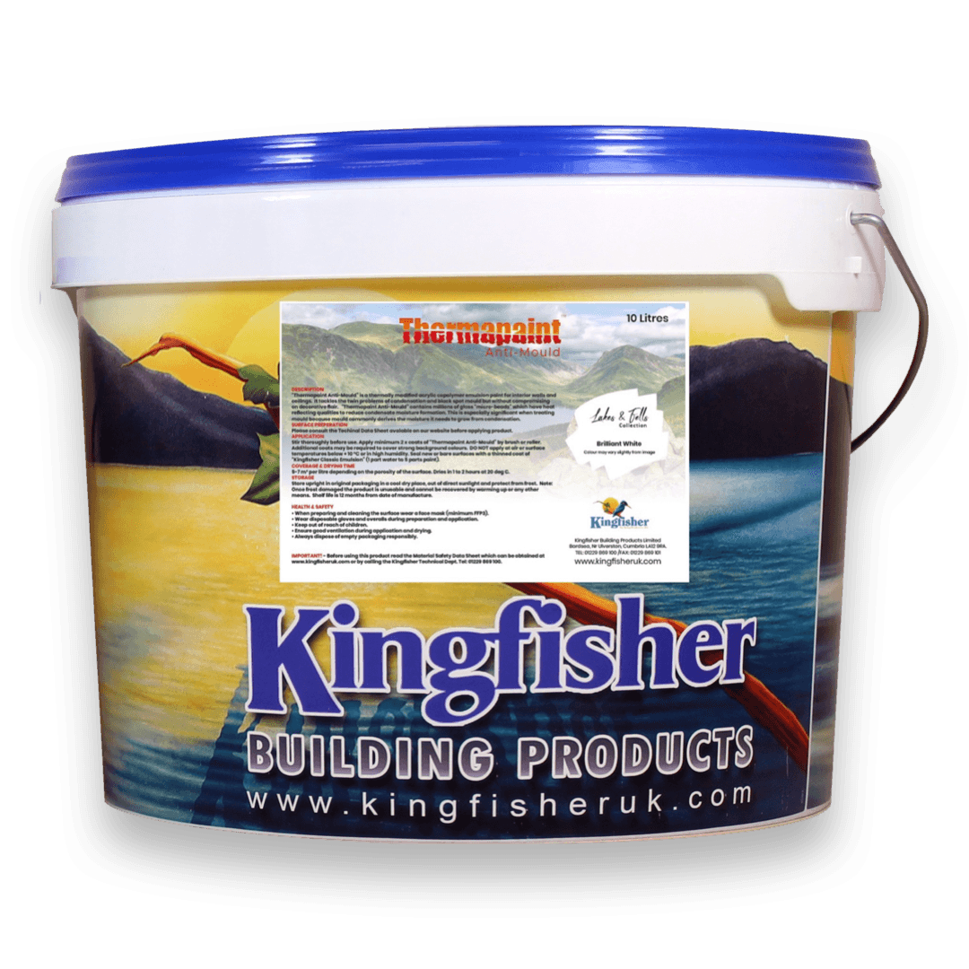 Kingfisher Thermapaint Anti-Mould Paint - Anti-Condensation Paint with Built-In Mould Resistance