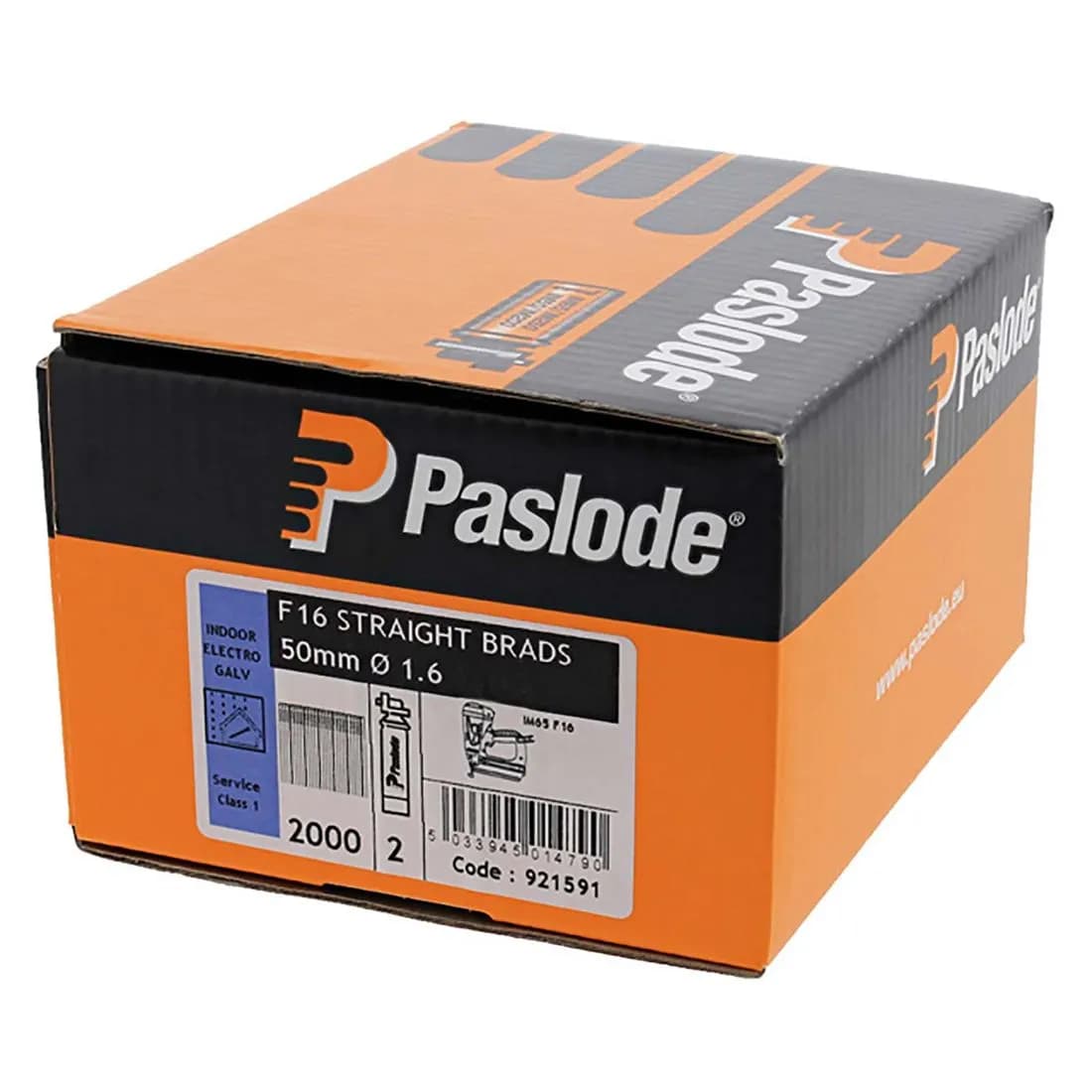 Paslode F16X50 Galvanised Brad Fuel Pk For Im65 Pk2000
