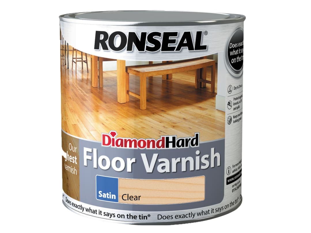 Ronseal Diamond Hard Floor Varnish Satin 2.5L 32583