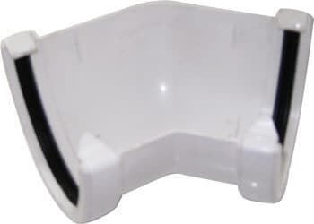 FloPlast Deepflow/ Hi-Cap Gutter Angle - 135 Degree x 115mm x 75mm White