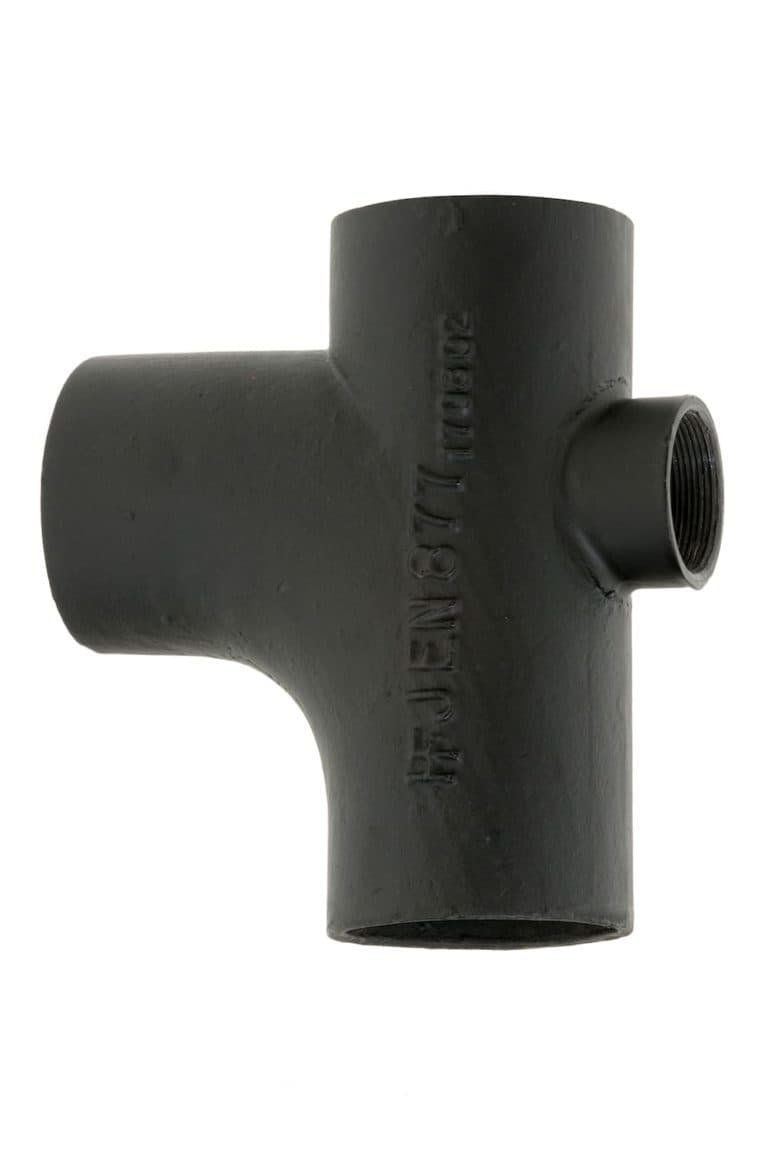 Mech 416 Cast Iron Soil Rad Curve Boss Branch Back 2" BSP - 87.5 Degree x 100mm