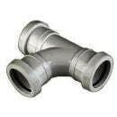FloPlast Push Fit Waste Tee - 32mm Grey