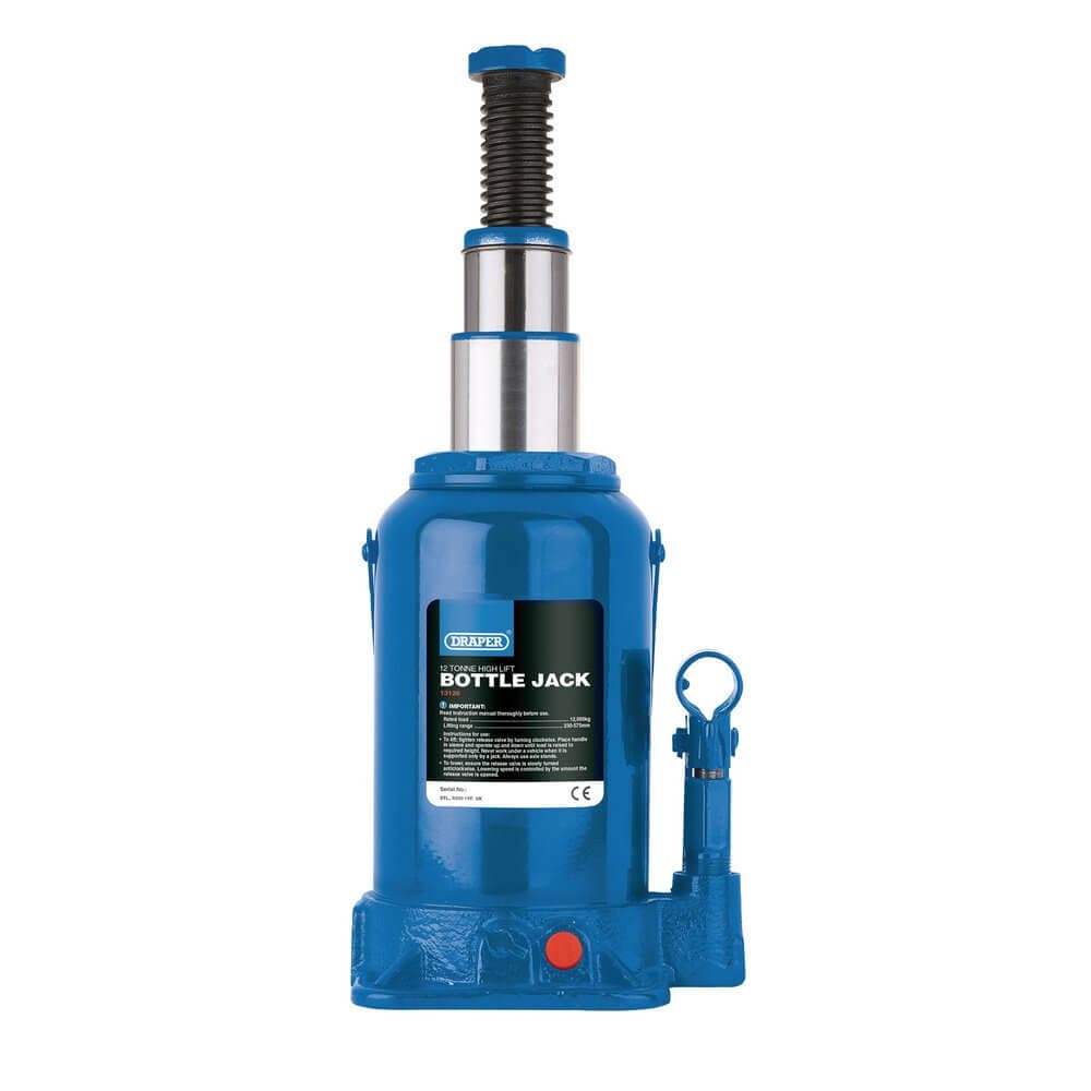 Draper 13126 High Lift Hydraulic Bottle Jack 12 Tonne each