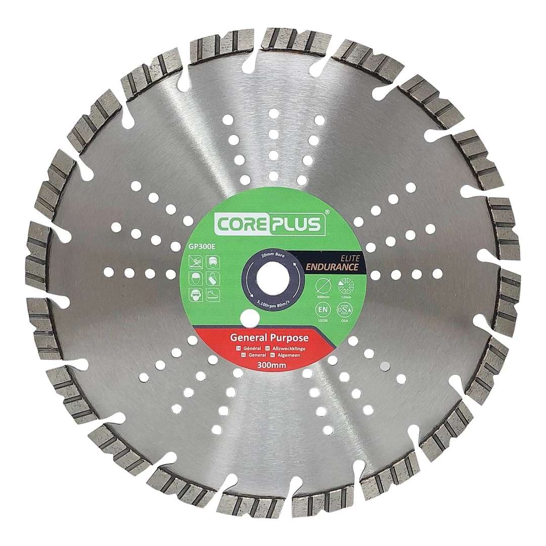 Coreplus CORDBGP300E General Purpose Elite Endurance Diamond Blades 300Mm (Box Of 1)