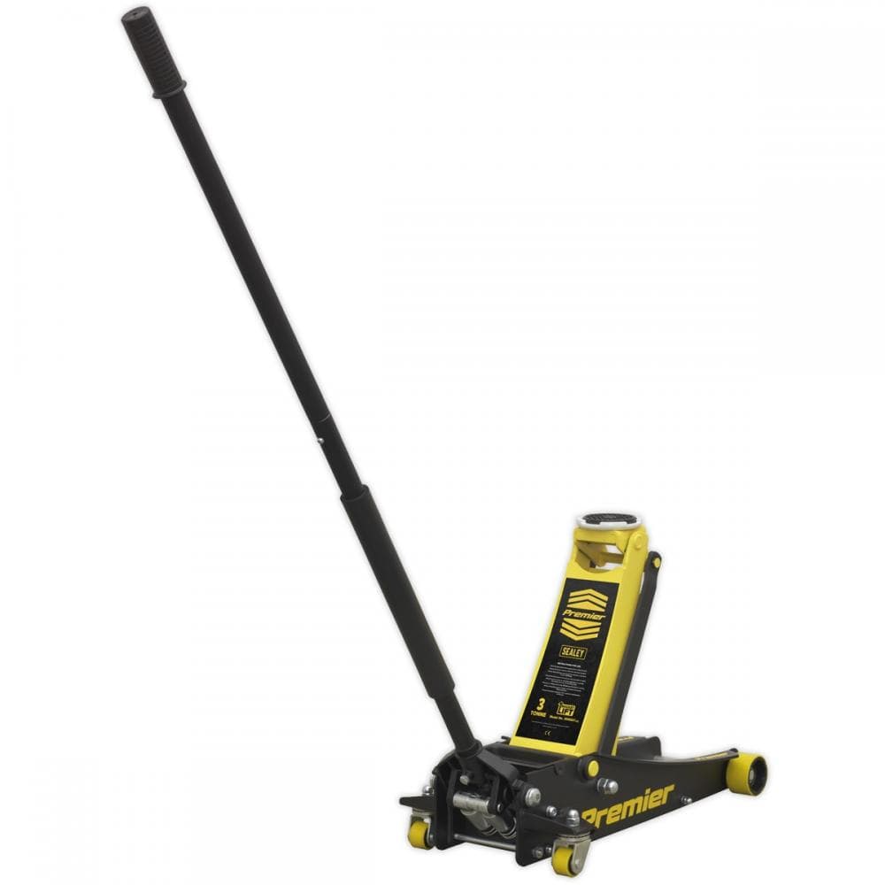 Sealey 3040AY Trolley Jack 3 Tonne Low Profile Rocket Lift Yellow