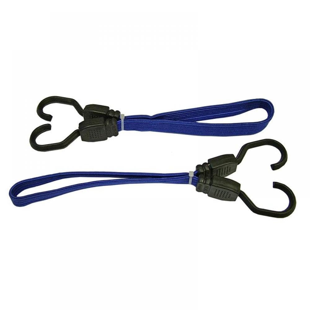 Faithfull Flat Bungee Flat Cord 46Cm (18In) Blue 2 Piece