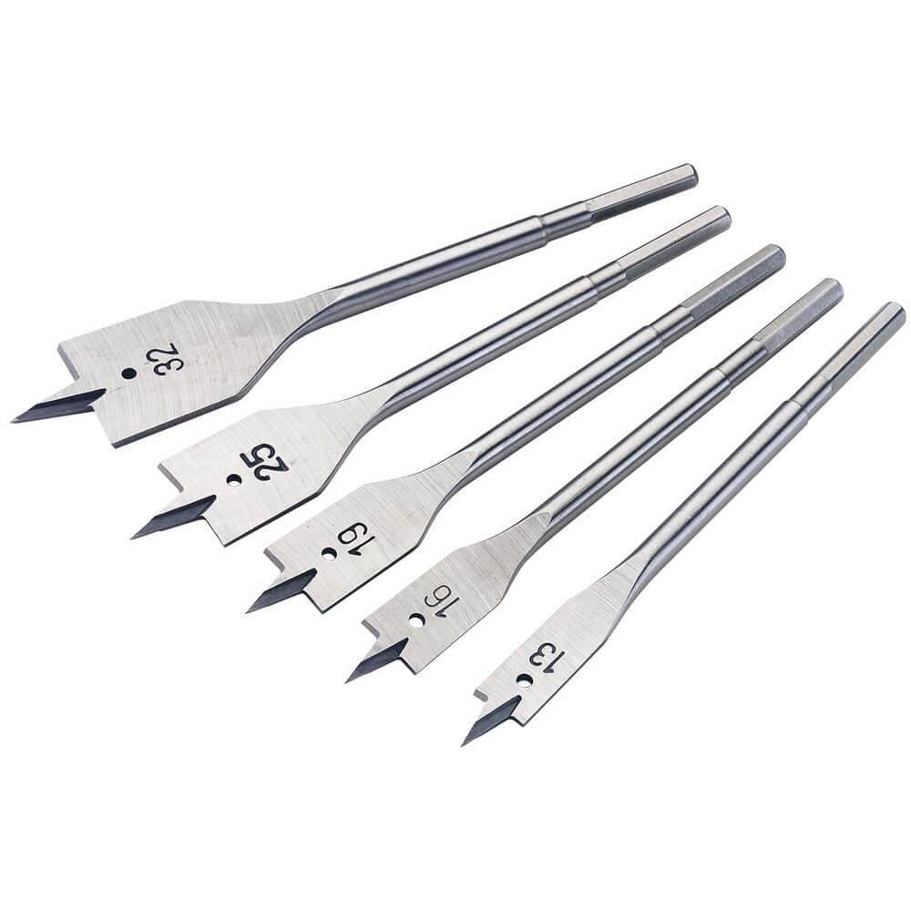 Draper 84451 Flat Wood Bit Set 13 - 32Mm (5 Piece) per set