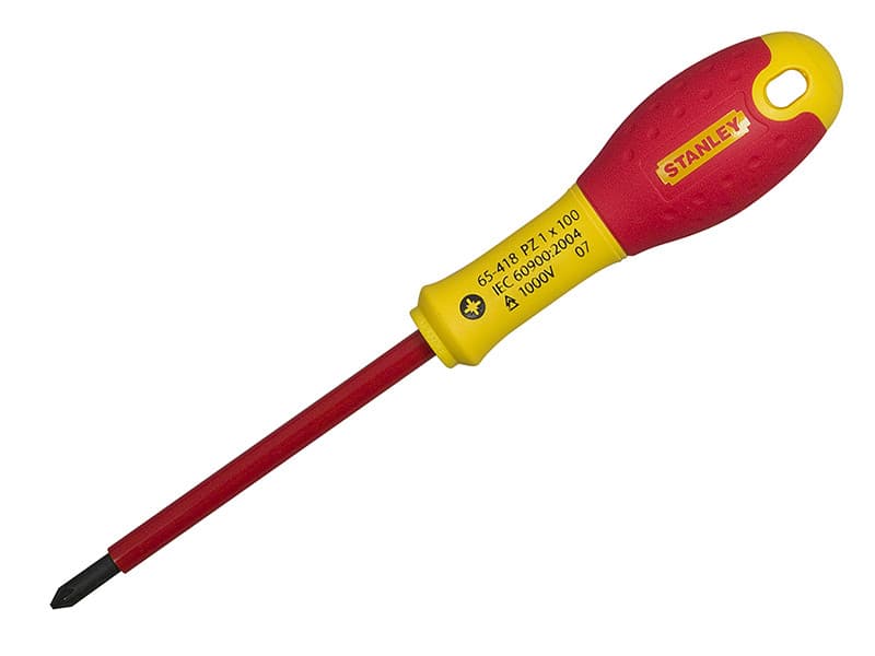 Stanley® 0-65-417 Fatmax® Vde Insulated Screwdriver Pozidriv Tip Pz0 X 75Mm