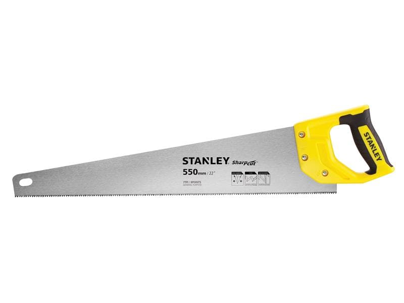 Stanley® STHT20368-1 Sharpcut™ Handsaw 550Mm (22In) 7 Tpi