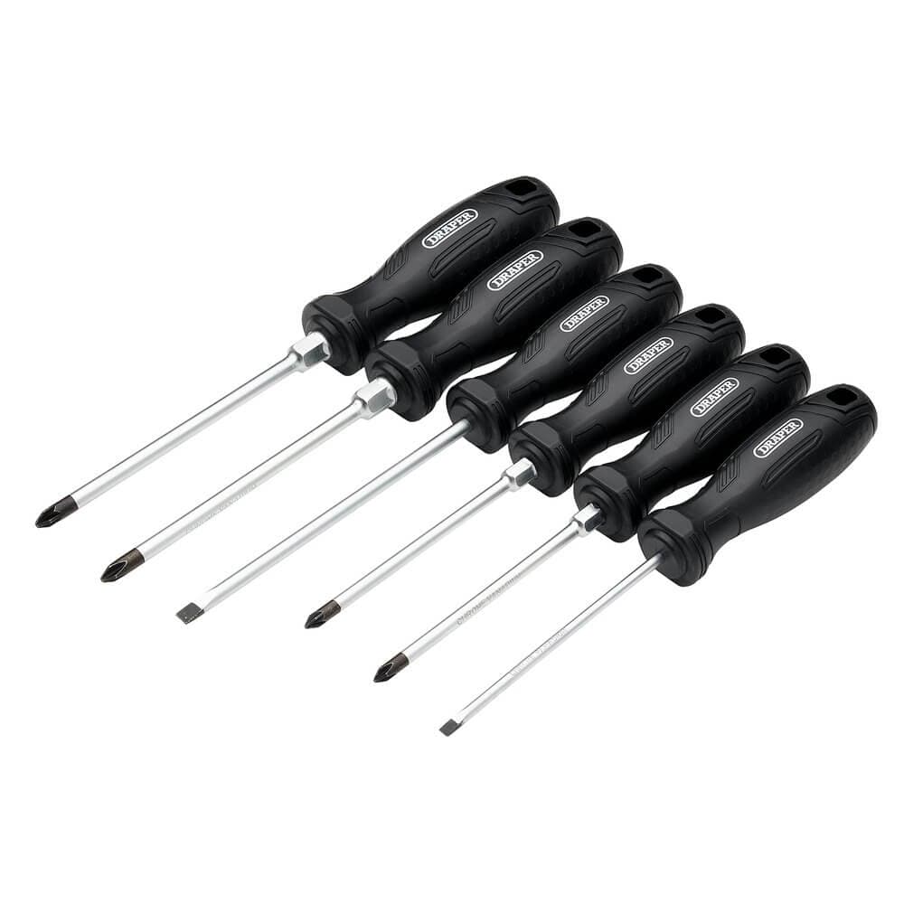 Draper Hard Grip Screwdriver Set (6 Piece) Pk 1 13582