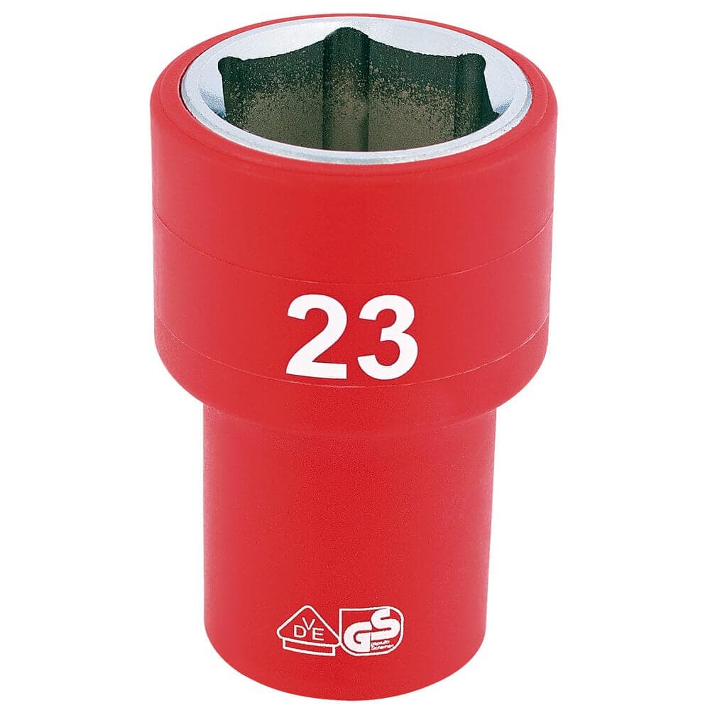 Draper Expert 31953 Fully Insulated Vde Socket 1/2in Sq. Dr. 23Mm each