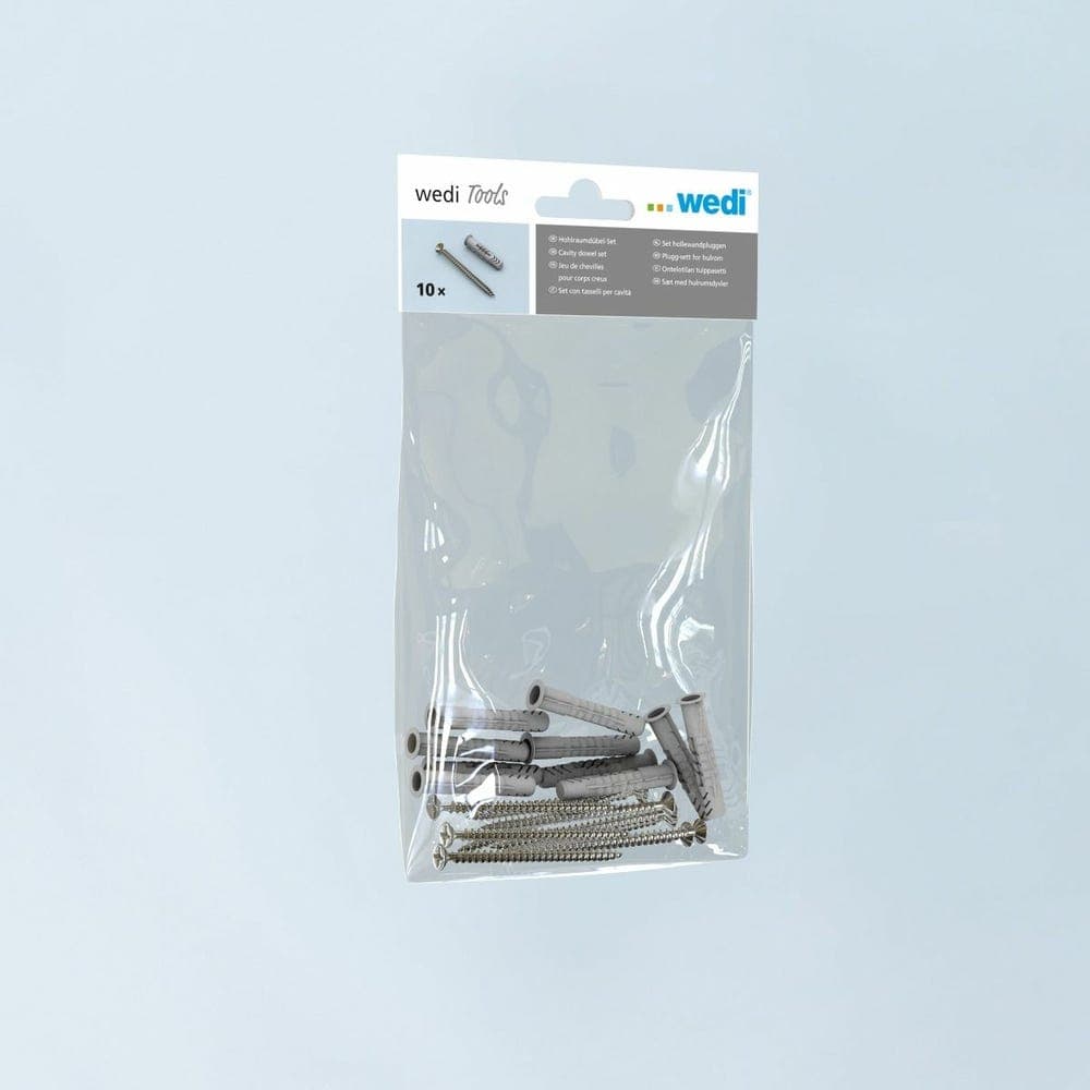 Wedi Cavity Dowels & Screw Set (Pack of 10)