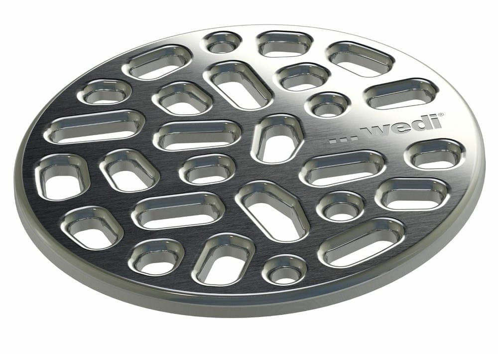 Wedi Fundo Fino 3.2 Stainless Steel Drain Grate 115mm x 115mm x 5mm Round