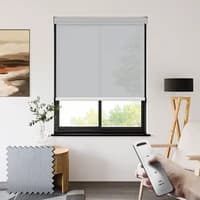 Filtra 3% Grey Somfy Battery Powered Screen Roller Blinds