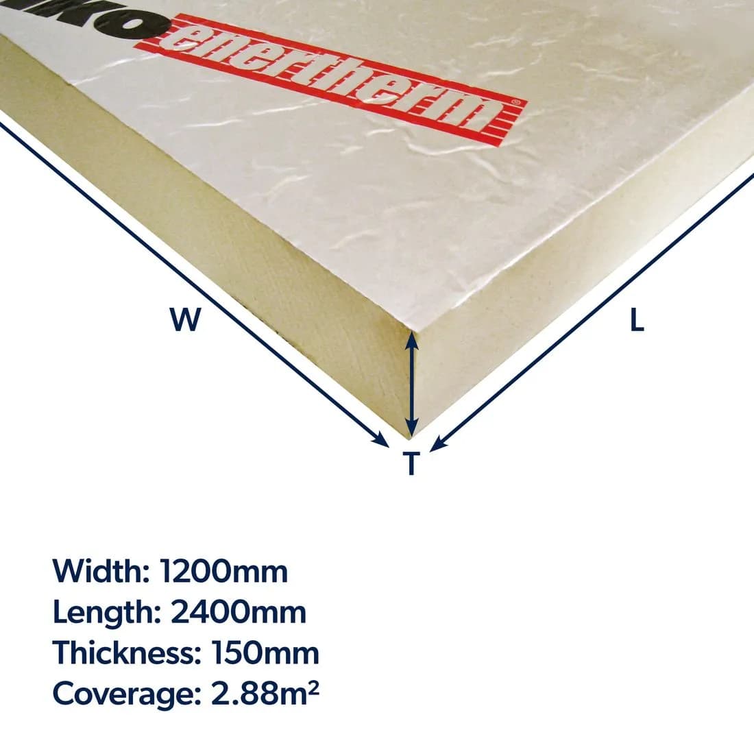 Enertherm Alu Pir Ins Board 2400 X 1200 X 150Mm