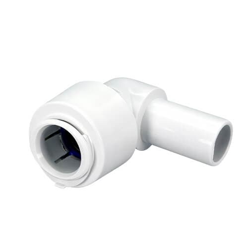 FloPlast Flofit+ Push Fit Stem Elbow - 22mm - Pack of 5