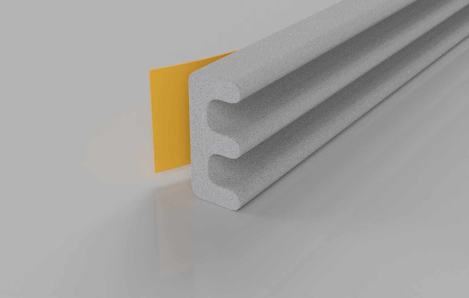 Stormguard EPDM 'E' Strip Window & Door Draught Seal - 100m Roll - White