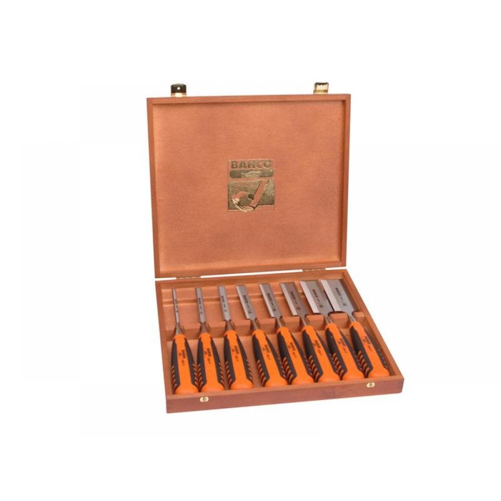 Bahco 424P-S8-EUR 424-P Bevel Edge Chisel Set 8 Piece