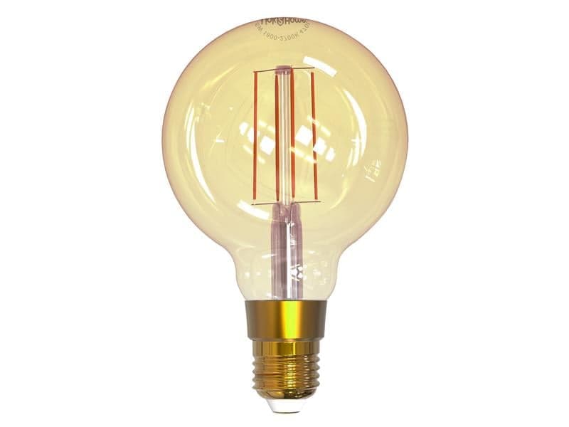 Link2Home L2HFE27L6W Wi-Fi Led Es (E27) Balloon Filament Dimmable Bulb White 470 Lm 5.5W
