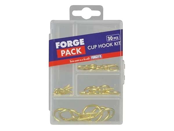 Forgepack FPCUPSET Cup Hooks - Kit Assorted (Pack Of 30Pc)