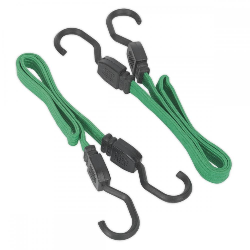 Sealey BCS16 Flat Bungee Cord Set 2Pc 610Mm