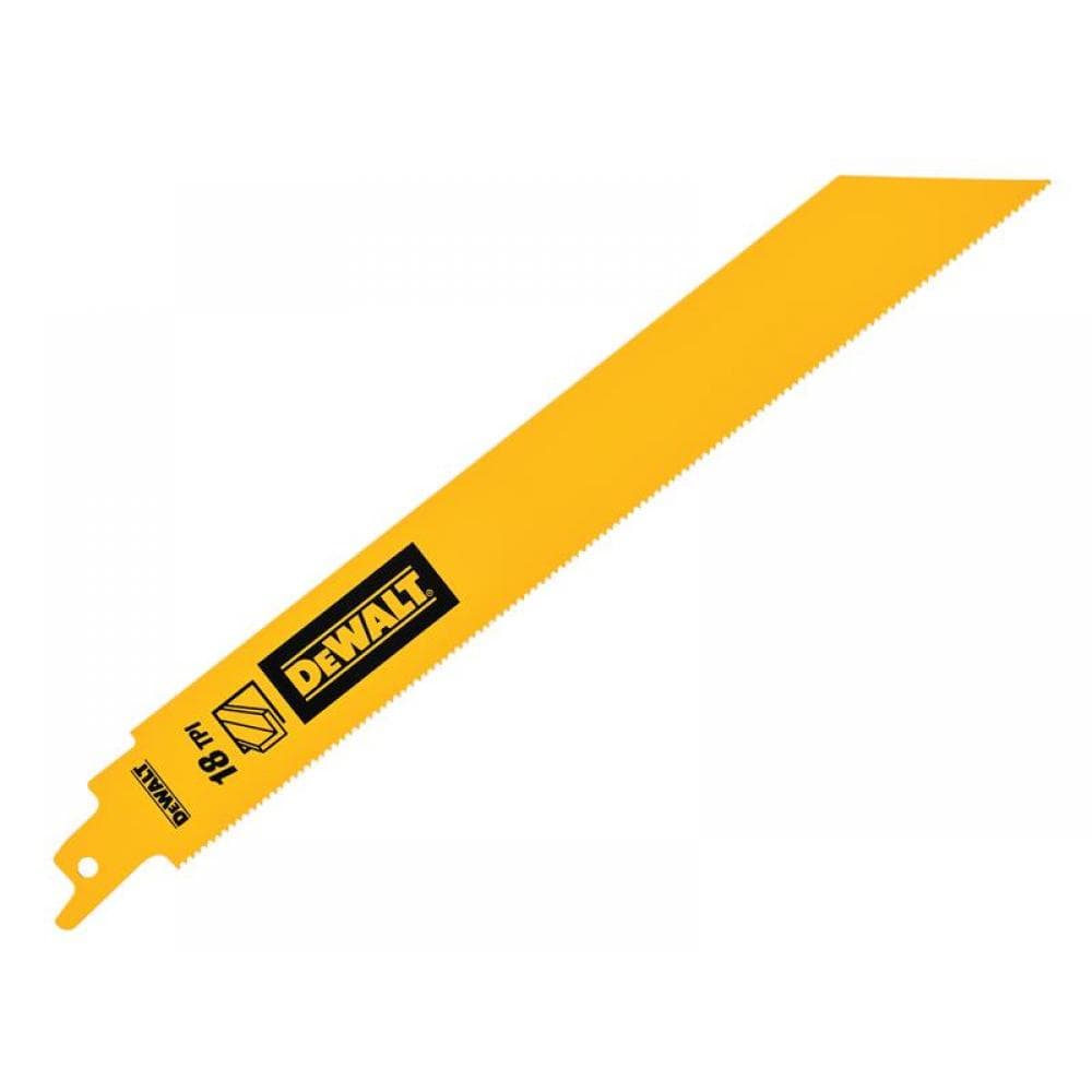 Dewalt DT90388-QZ Bi-Metal 1In High Metal Reciprocating Blade 228Mm X 18 Tpi (Pack 5)