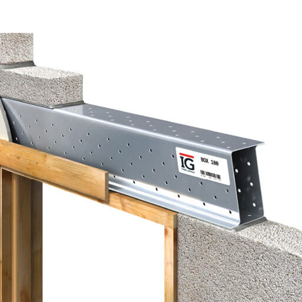 IG Standard Duty Steel Solid Wall Box Lintel 1650mm x 150mm - BOX100