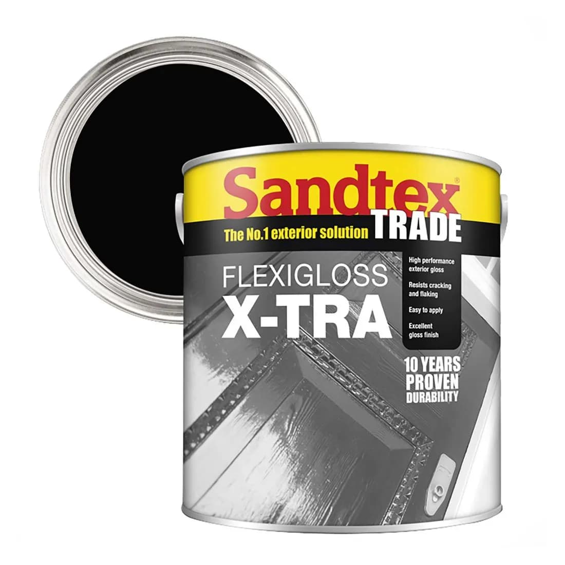 Sandtex Ext Flexigloss Xtra Black 2.5L Bba