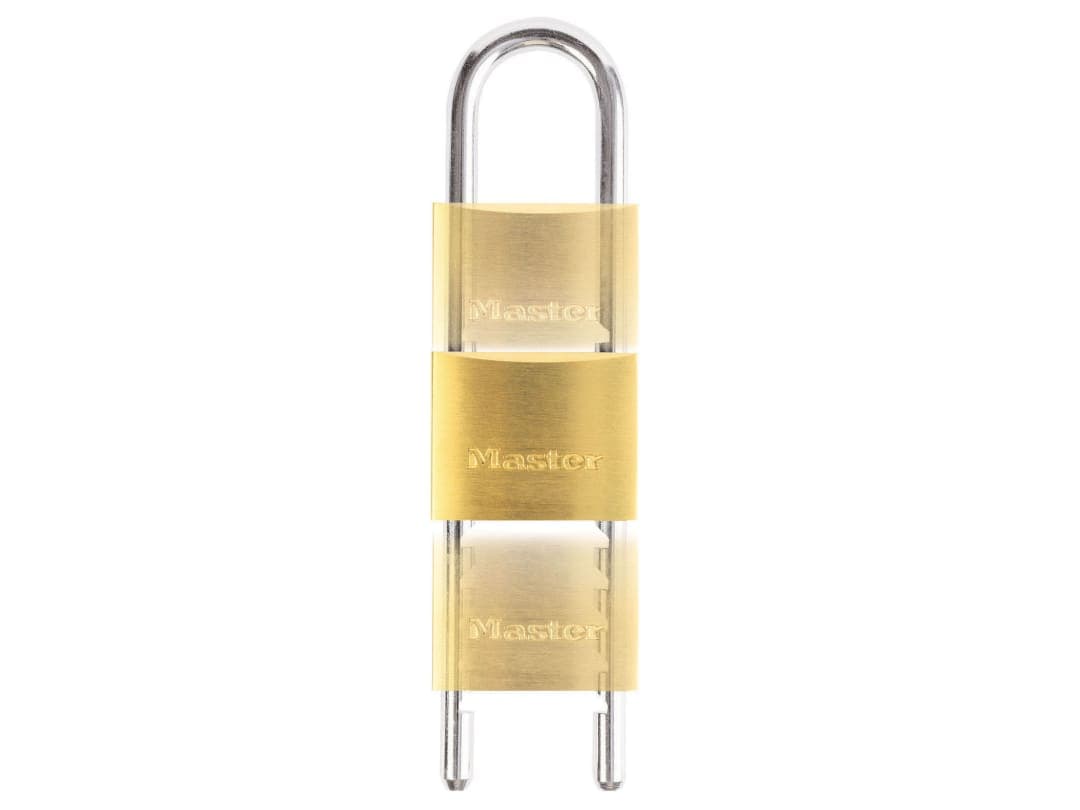Master Lock Solid Brass 50mm Padlock with Adjustable Shackle 1950EURD
