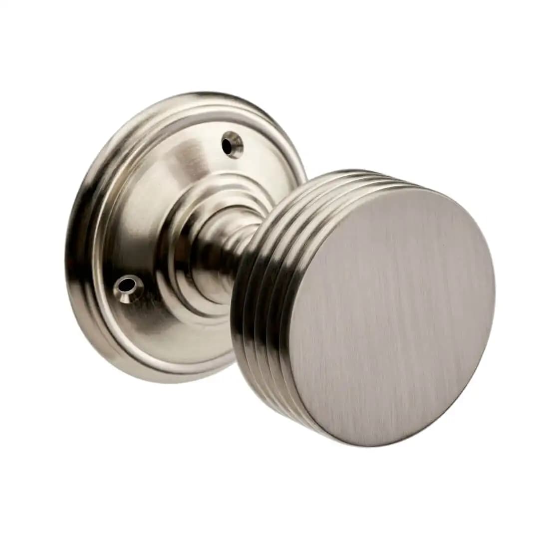 Westminster Mortice Door Knob - Satin Nickel - Internal - Designer Levers