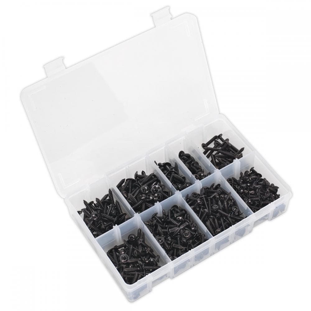 Sealey AB066STBK Self-Tapping Screw Assortment 700Pc Flanged Head