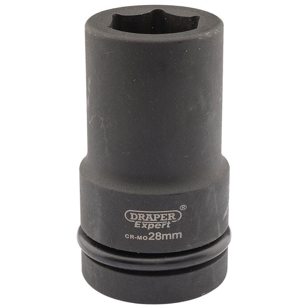 Draper Expert 05143 Expert Hi-Torq® 6 Point Deep Impact Socket 1in Sq. Dr. 28Mm each