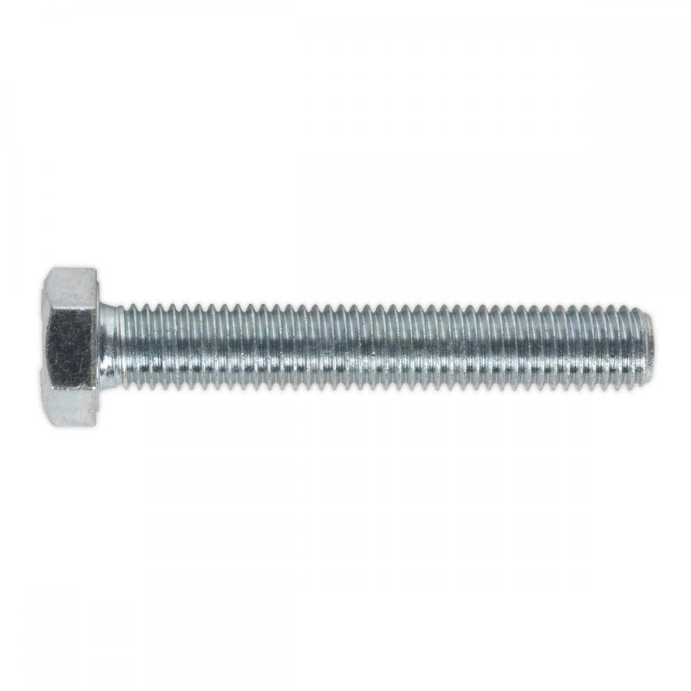 Sealey SS1275 Ht Setscrew M12 X 75Mm 8.8 Zinc Pack Of 10