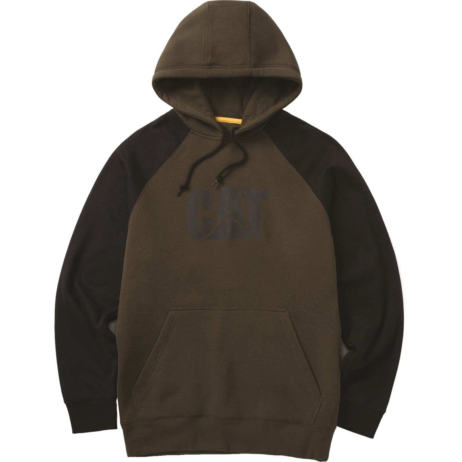 Caterpillar Raglan Hooded Sweatshirt Size Med Moss 40686-76005-04