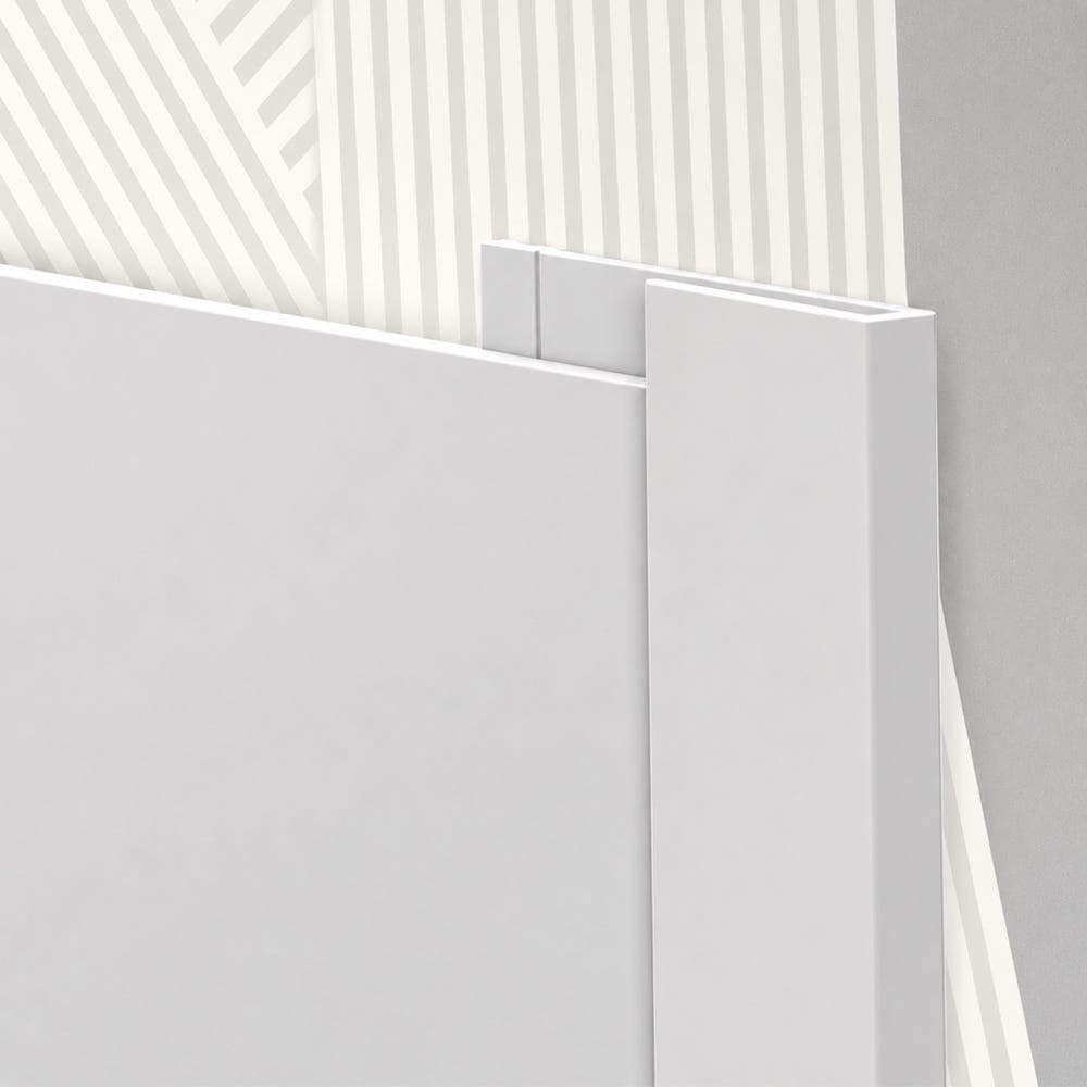 Hi-Clad Edge Trim One Part (J Trim) 3000mm Satin White