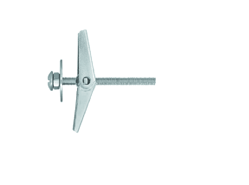 Rawlplug 80mm x 14mm Metal Spring Toggle + Screw Qty 6