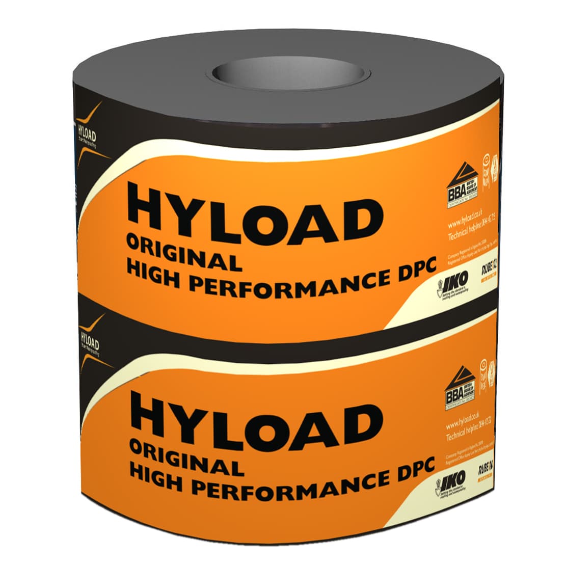Ruberoid IKO Black Polymer Hyload Original Damp Proof Course, Size: 225mm x 20m