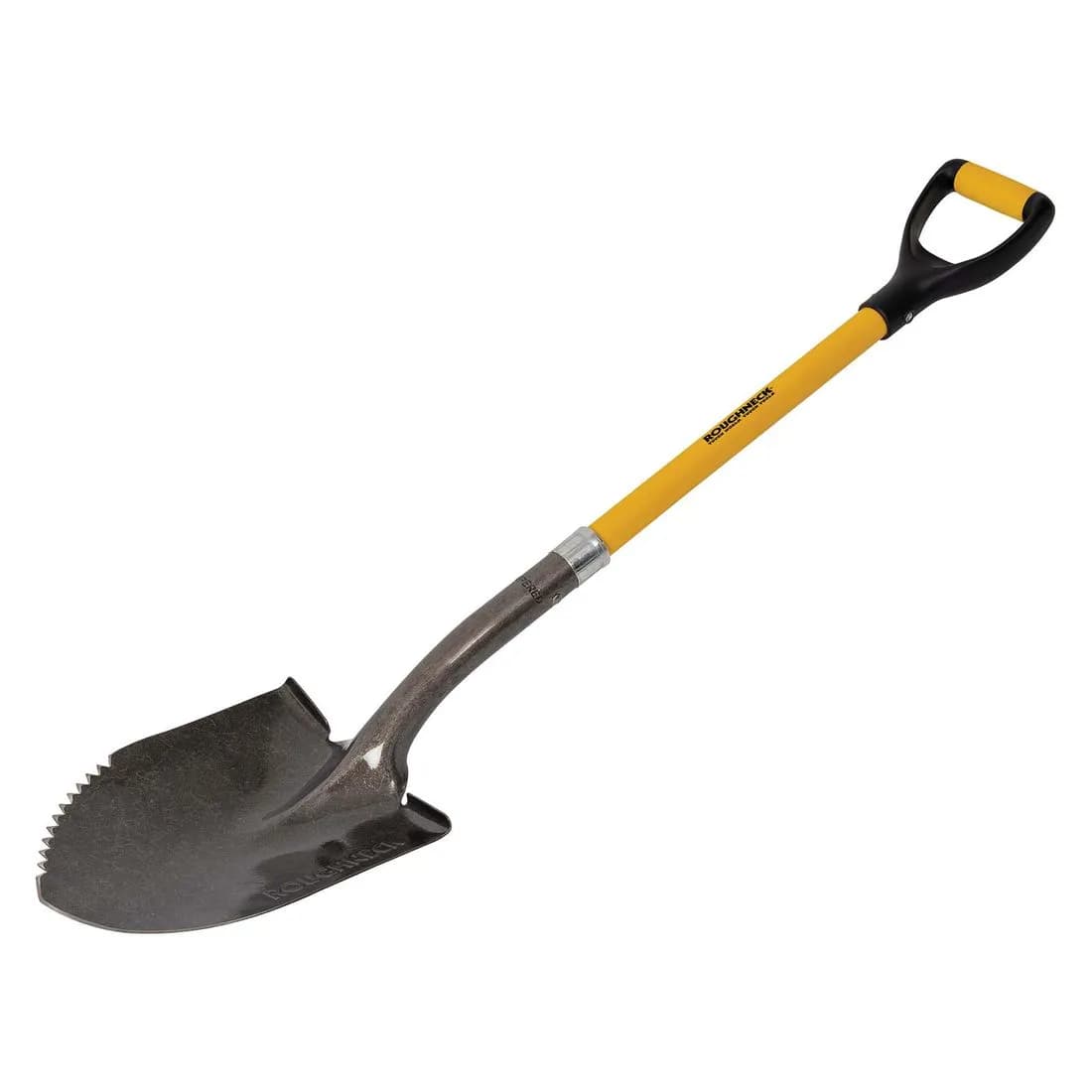 Roughneck Sharp Edge Shovel Fibreglass Soft Grip Handle